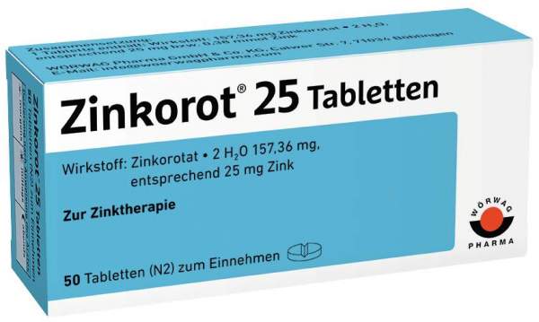 Zinkorot 25 50 Tabletten
