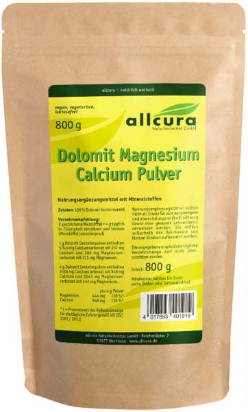 Dolomit Magnesium Calcium Pulver 800g