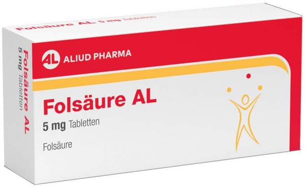 Folsäure AL 5 mg Tabletten 50 Stück