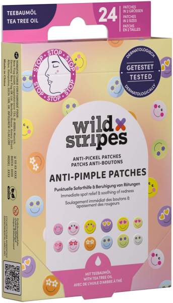 Wild Stripes Anti-Pickel Patches Smile Stop 24 Stück