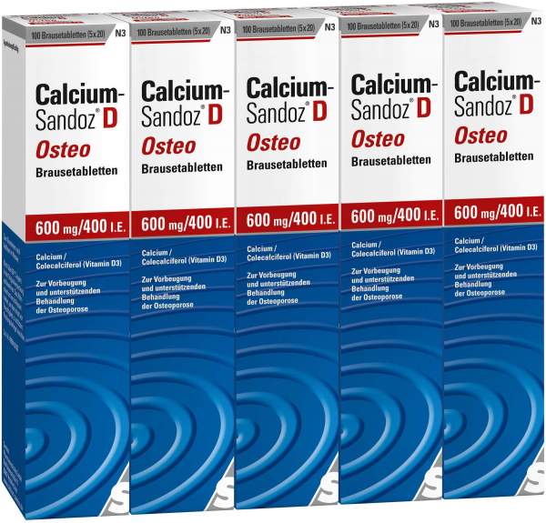 Calcium Sandoz D Osteo 100 Brausetabletten