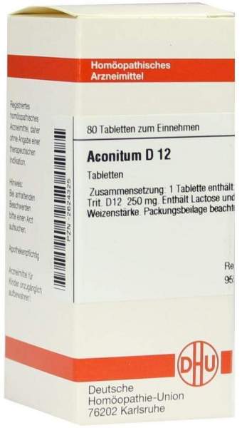 DHU Aconitum D12 80 Tabletten