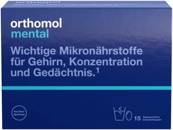 Orthomol Mental Granulat Plus Kapseln 15 Tage 1 Kombipackung