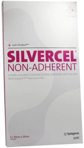 Silvercel Non Adherent Kompressen 10x20cm