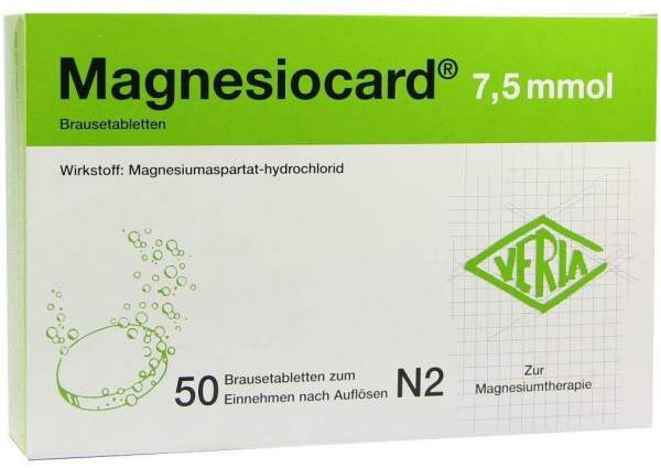Magnesiocard 7,5 Mmol 50 Brausetabletten