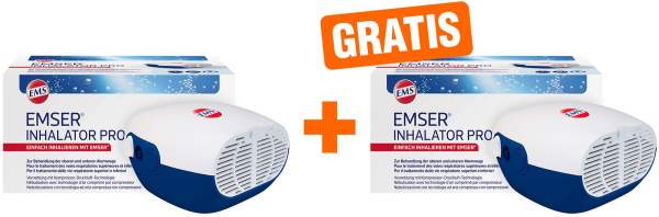 Emser Inhalator Pro Druckluftvernebler 1 Stück + gratis Inhalator Pro Druckluftvernebler 1 Stück