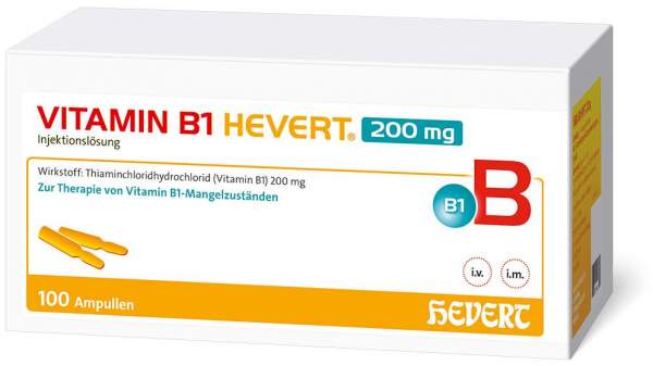 Vitamin B1 Hevert 200 mg Injektionslösung 100 x 2 ml