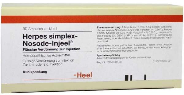 Herpes Simplex Nosode Injeel 50 Stück