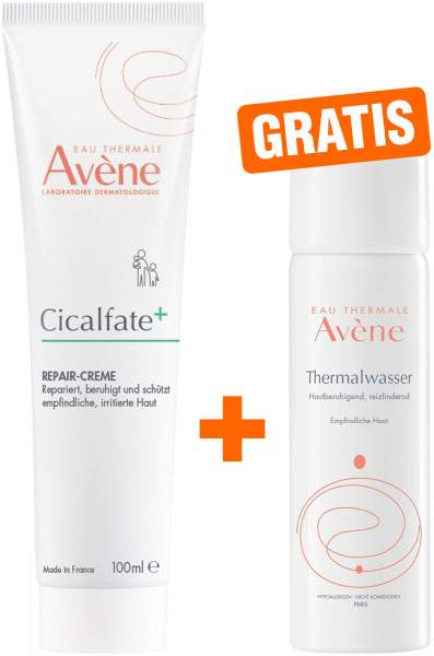 Avene Cicalfate+ Repair-Creme 100 ml + gratis Avene Thermalwasser Spray 50 ml