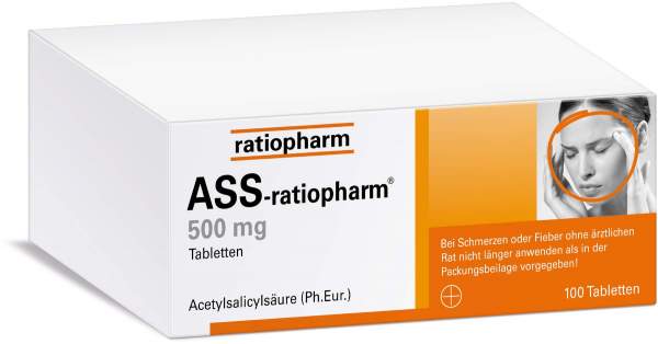 ASS Ratiopharm 500 mg 100 Tabletten