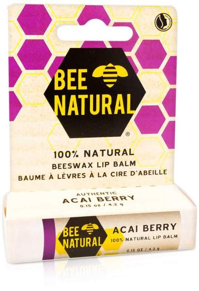 Bee Natural Lippenpflegestift Acai Beere 4,25 G Stift