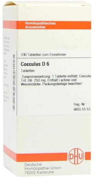 Cocculus D 6 200 Tabletten