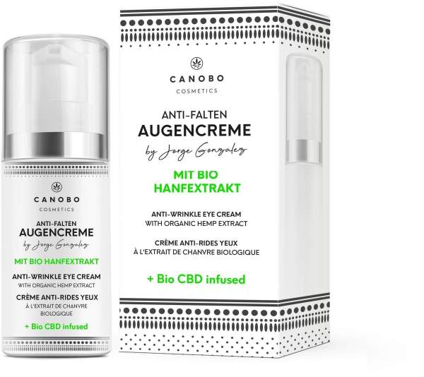 Canobo CBD Anti-Falten Augencreme mit Bio Hanfextrakt 15 ml