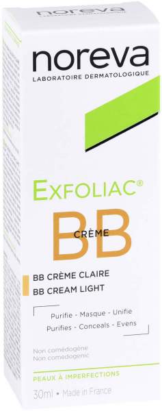 Noreva Exfoliac getönte BB-Creme hell 30 ml