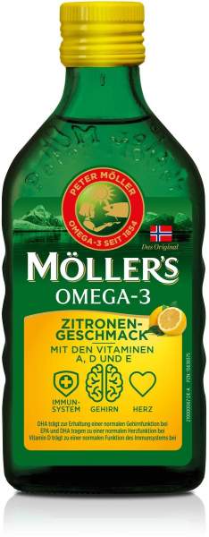 Möller s Omega-3 Zitronengeschmack Öl 250 ml