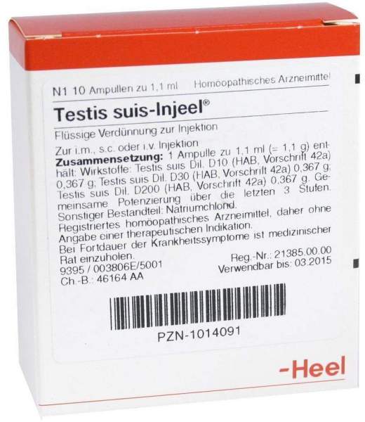 Testis Suis Injeel 10 Ampullen
