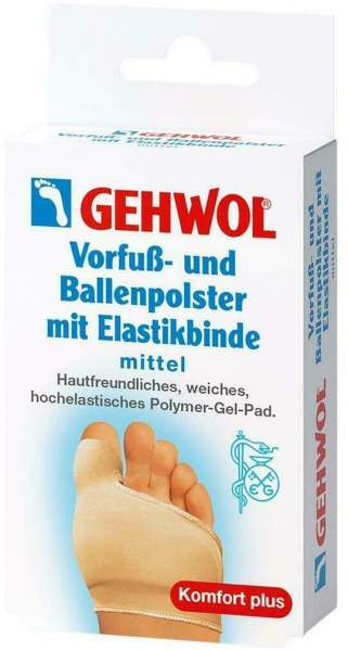 Gehwol Vorfuß- und Ballenpolster Mit Elastikbinde Mittel 1 Stück