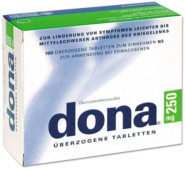 Dona 250 mg 100 überzogene Tabletten
