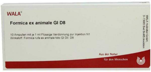 Wala Formica Ex Animale Gl D8 10 X 1 ml Ampullen