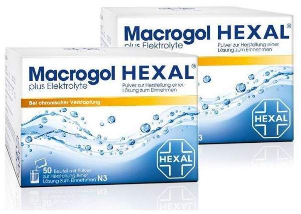 Macrogol Hexal Plus Elektrolyte 2 x 50 Beutel