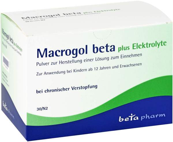 Macrogol Beta Plus Elektrolyte Pulver Z.H.E.Lsg. 30 Beutel