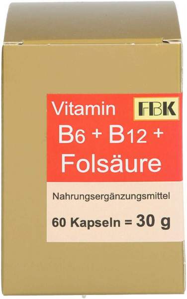 Vitamin B6+b12+folsäure Kapseln 60 Stück