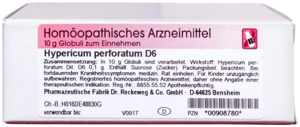 Hypericum D 6 Globuli