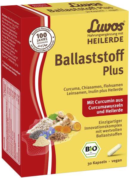 Luvos Heilerde Bio Ballaststoff Plus 30 Kapseln