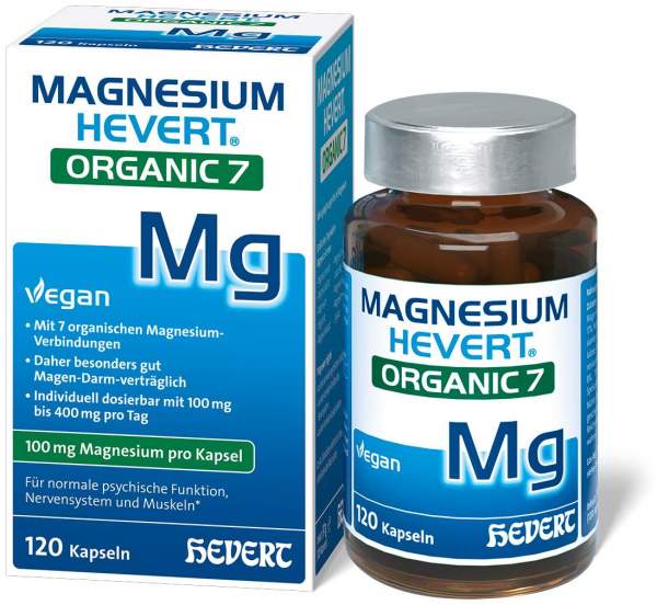 Magnesium Hevert Organic 7 120 Kapseln