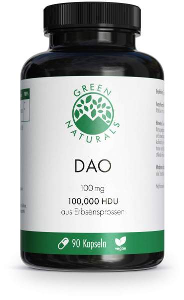 Green Naturals Dao 100mg Vegan Zum Histaminabbau 90 Kapseln