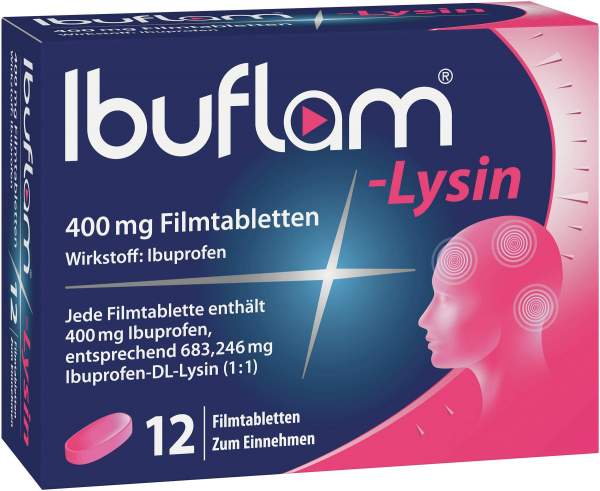 Ibuflam Lysin 400 mg 12 Filmtabletten