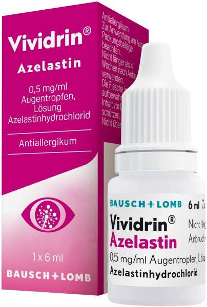Vividrin Azelastin 0,5 mg je ml Augentropfen