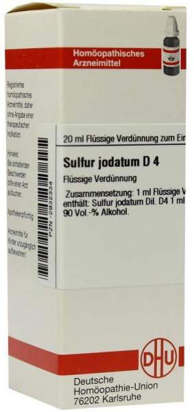 Sulfur Jodatum D4 Dilution 20 ml Dilution