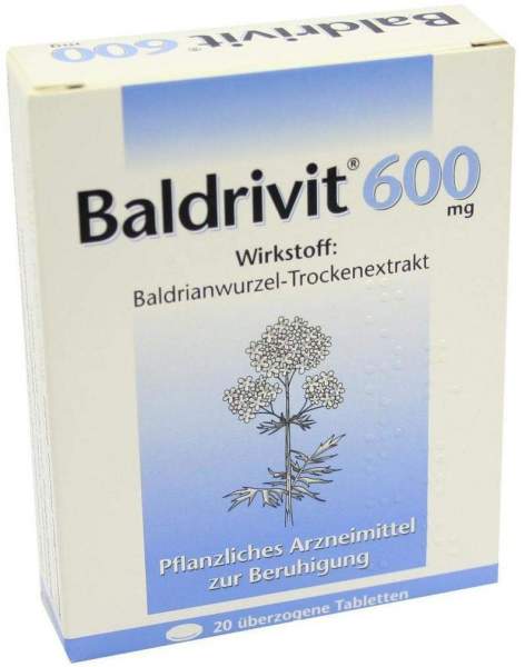 Baldrivit 600 mg 20 Überzogene Tabletten