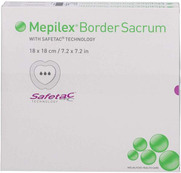 Mepilex Border Sacrum Schaumverband 18 X 18 cm Steril 10 Stück