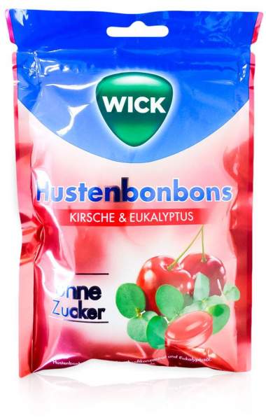 Wick Wildkirsche &amp; Eukalyptus 72 G Bonbons Ohne Zucker