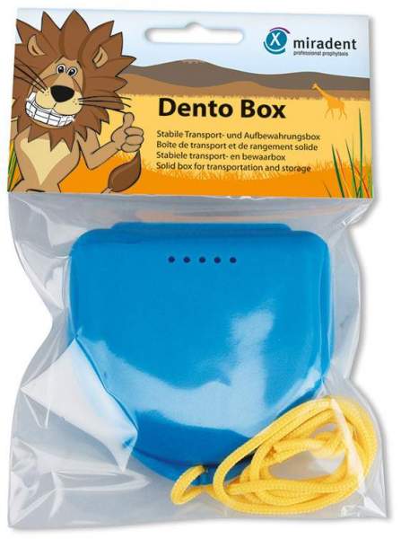 Miradent Zahnspangenbox Dento Box Blau 1 Stück