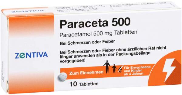 Paraceta 500 10 Tabletten