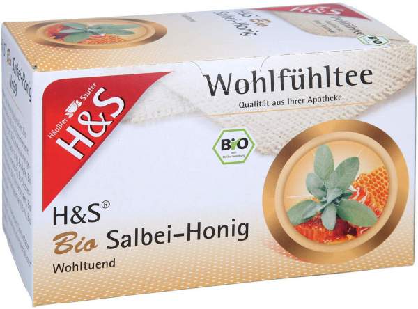 H&amp;S Bio Salbei Honig 20 Filterbeutel