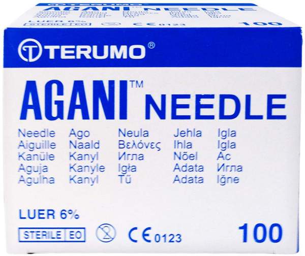 Agani Kanüle 22 G X 32 mm Schwarz 1 Stück