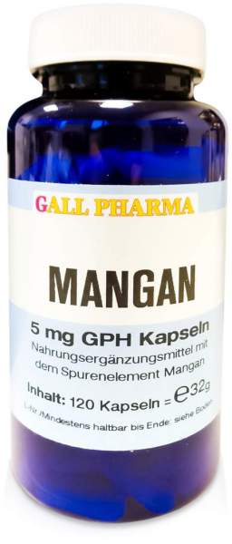 Mangan 5 mg Gph 120 Kapseln