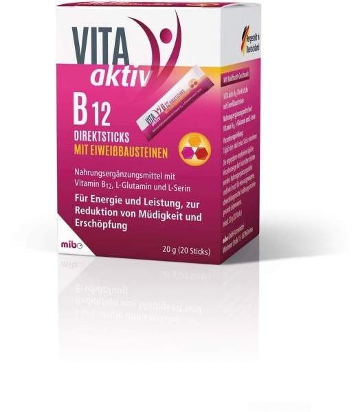 Vita Aktiv B12 Direktsticks mit Eiweißbausteinen 20 Beutel