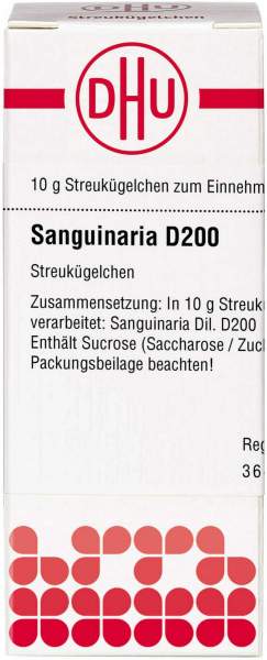 Dhu Sanguinaria D200 10 G Globuli