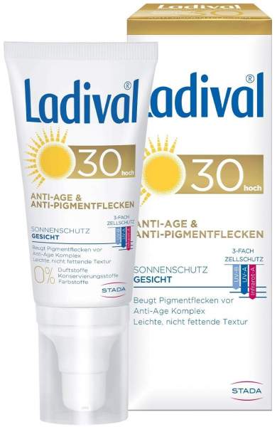 Ladival Sonnenschutz Gesicht Anti Pigmentflecken Creme LSF 30 50ml