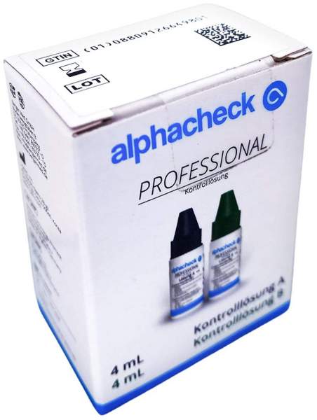 Alphacheck Professional Kontrolllösung A+b 2 X 4 ml