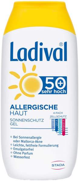 Ladival Sonnenschutz Gel Allergische Haut LSF 50+ 200 ml