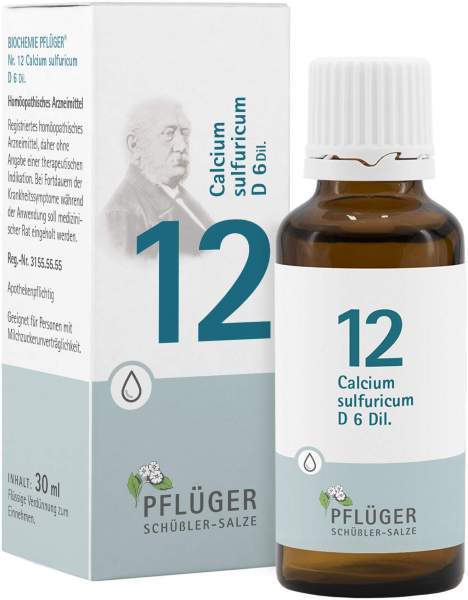 Biochemie Pflüger 12 Calcium Sulfuricum D6 30 ml Tropfen