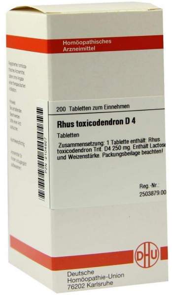 Rhus Toxicodendron D 4 200 Tabletten