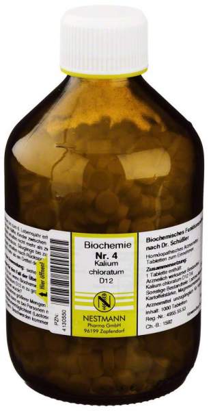 Biochemie Nestmann 4 Kalium Chloratum D12 1000 Tabletten