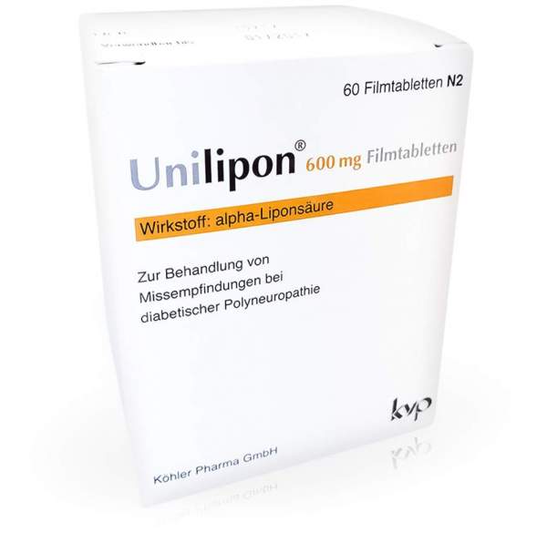 Unilipon 600 mg 60 Filmtabletten